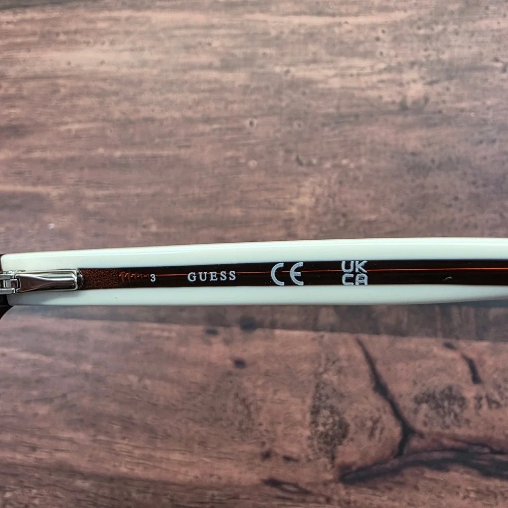 Guess GU2872-3 053 Tortoise White Leopard Print Cat Eye Eyeglasses 54-17-140‎